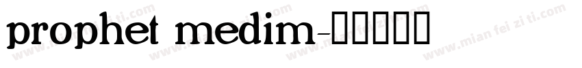 prophet medim字体转换